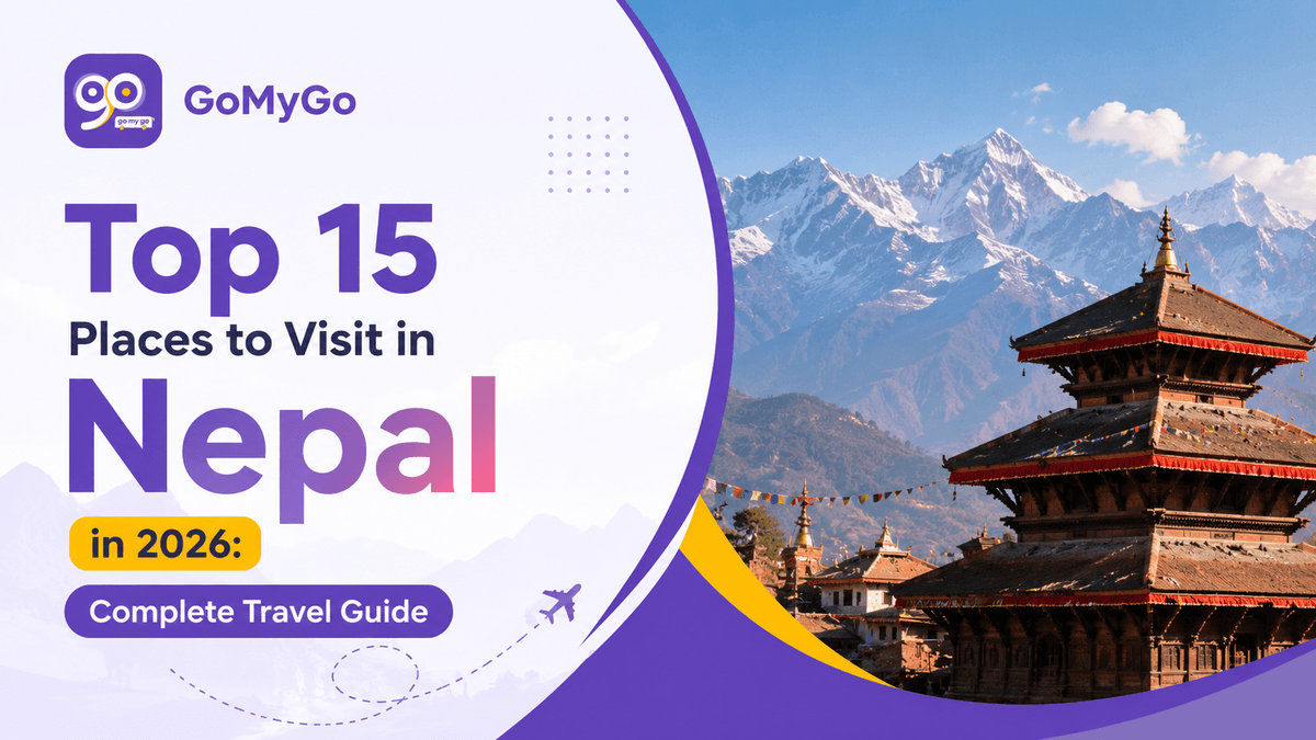 Top tourist destinations in Nepal including Pokhara, Kathmandu, Chitwan, Lumbini and Mustang